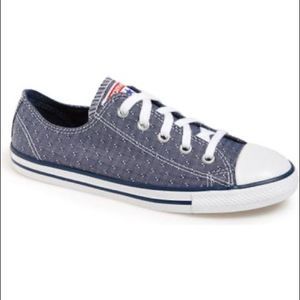 Blue Chuck Taylor Dainty Chambray Low Top Sneaker